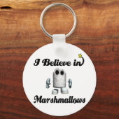 Ich glaube an Marshmallows Schlüsselanhänger (Vorderseite)