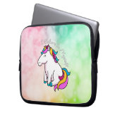 Ich glaube an mich Einhorn-Laptop-Hülse Laptopschutzhülle (Vorderseite Links)