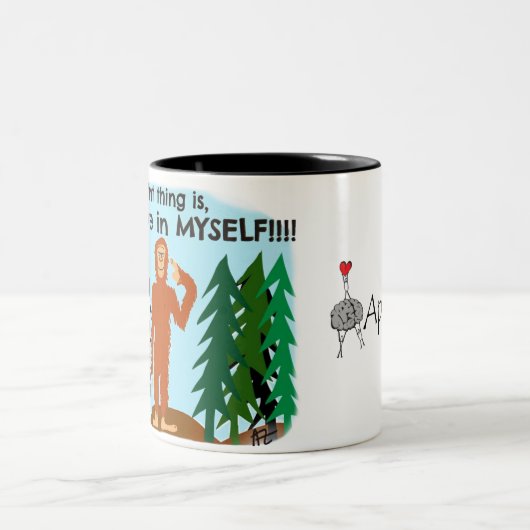 Ich glaube an MICH Kaffee-Tasse Zweifarbige Tasse (Mittel)