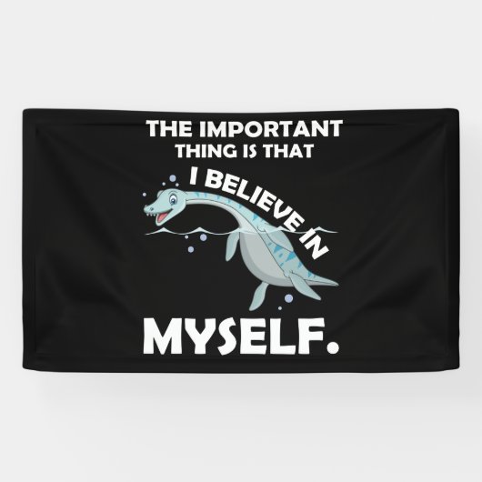 Ich glaube an mich Loch Ness Monster Nessie Banner (Horizontal)