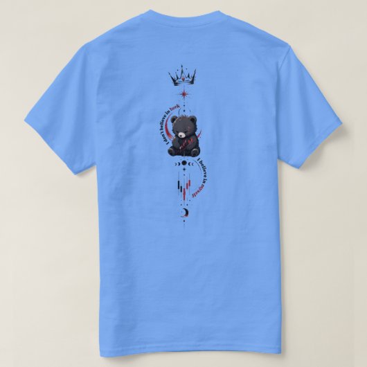 Ich glaube an mich selbst Dark Bear Trader Back Pr T-Shirt (Design Rückseite)