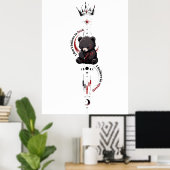 Ich glaube an mich selbst Dark Bear Trader Symbol Poster (Heimbüro)