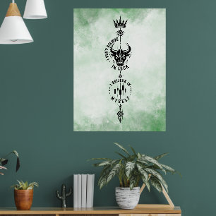 Ich glaube an mich selbst Grüne Wasserfarbe Trader Poster