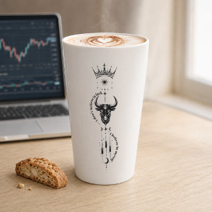 Ich glaube an mich selbst Minimales Trader-Symbol- Milchtasse