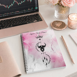 Ich glaube an mich selbst Pink Marble Trader Symbo Planer
