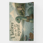 Ich glaube an mich selbst wunderliche Loch Ness Mo Banner (Vertikal)