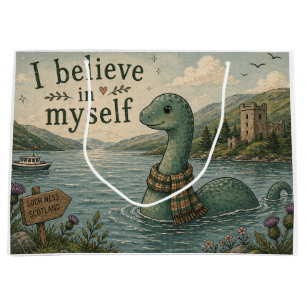 Ich glaube an mich selbst wunderliche Loch Ness Mo Große Geschenktüte