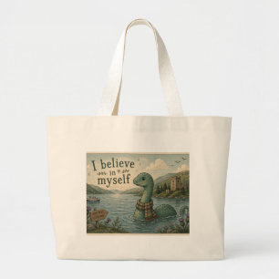 Ich glaube an mich selbst wunderliche Loch Ness Mo Jumbo Stoffbeutel