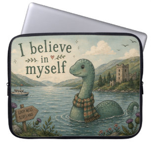 Ich glaube an mich selbst wunderliche Loch Ness Mo Laptopschutzhülle