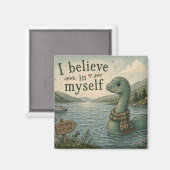 Ich glaube an mich selbst wunderliche Loch Ness Mo Magnet (Vorderseite/Rückseite)