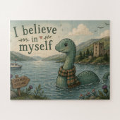 Ich glaube an mich selbst wunderliche Loch Ness Mo Puzzle (Horizontal)