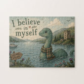 Ich glaube an mich selbst wunderliche Loch Ness Mo Puzzle (Horizontal)