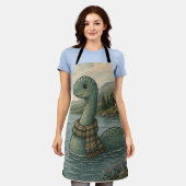 Ich glaube an mich selbst wunderliche Loch Ness Mo Schürze (Getragen)