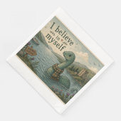 Ich glaube an mich selbst wunderliche Loch Ness Mo Serviette (Ecke)