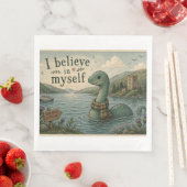 Ich glaube an mich selbst wunderliche Loch Ness Mo Serviette (Beispiel)