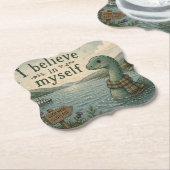 Ich glaube an mich selbst wunderliche Loch Ness Mo Untersetzer (angewinkelt)