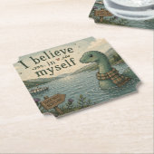 Ich glaube an mich selbst, wunderliche Nessie Untersetzer (angewinkelt)