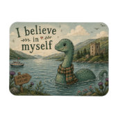 Ich glaube an mich selbst wunderlicher Loch Ness M Magnet (Horizontal)