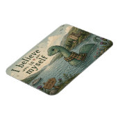 Ich glaube an mich selbst wunderlicher Loch Ness M Magnet (Linke Seite)