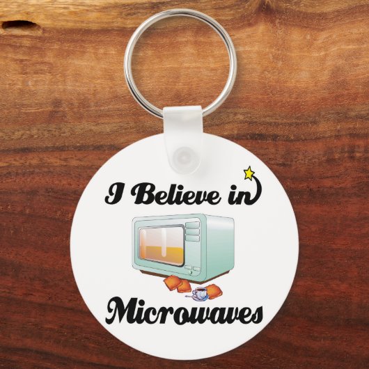 Ich glaube an Mikrowellen Schlüsselanhänger (Vorderseite)