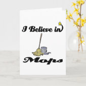 Ich glaube an Mops Karte (Gelbe Blume)