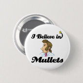 Ich glaube an Mullets Button (Vorne & Hinten)