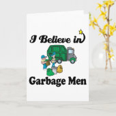 Ich glaube an Müllmänner Karte (Gelbe Blume)