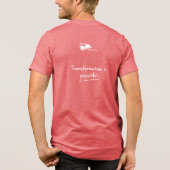"Ich glaube an öffentliche Bildung" Tri-Blend Shirt (Rückseite)