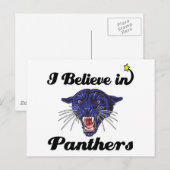 Ich glaube an Panther Postkarte (Vorne/Hinten)