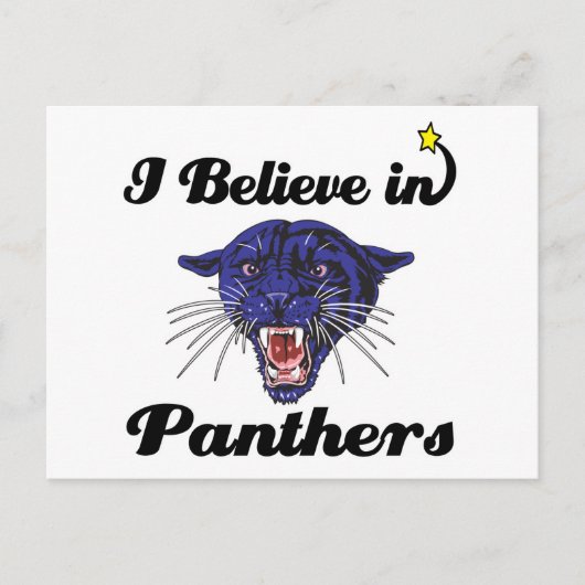 Ich glaube an Panther Postkarte (Vorderseite)