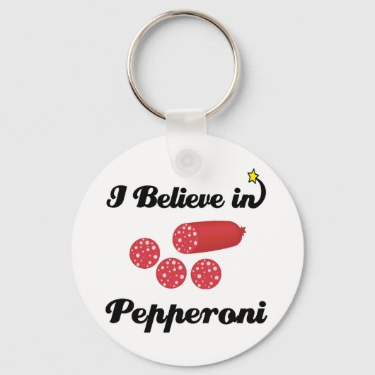 Ich glaube an Pepperoni Schlüsselanhänger (Vorderseite)