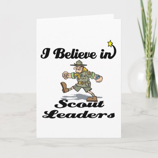 Ich glaube an Pfadfinderführer Karte (Vorderseite)