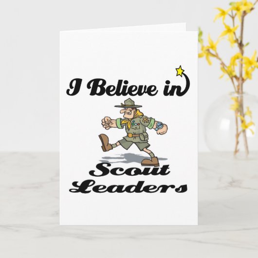 Ich glaube an Pfadfinderführer Karte (Gelbe Blume)