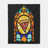 Ich glaube an Pizza Fleecedecke (Vorderseite)