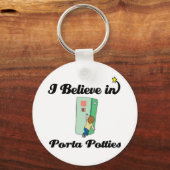 Ich glaube an Porta Potts Schlüsselanhänger (Vorderseite)