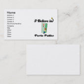 Ich glaube an Porta Potts Visitenkarte (Vorne/Hinten)