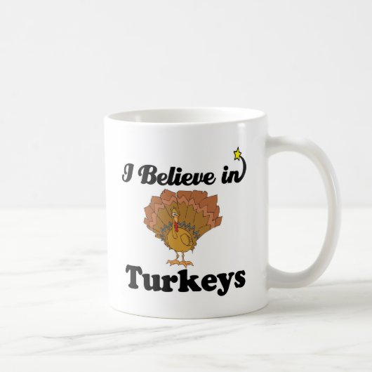 Ich glaube an Puten Kaffeetasse (Rechts)