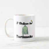 Ich glaube an Rollkragenpullover Kaffeetasse (Links)