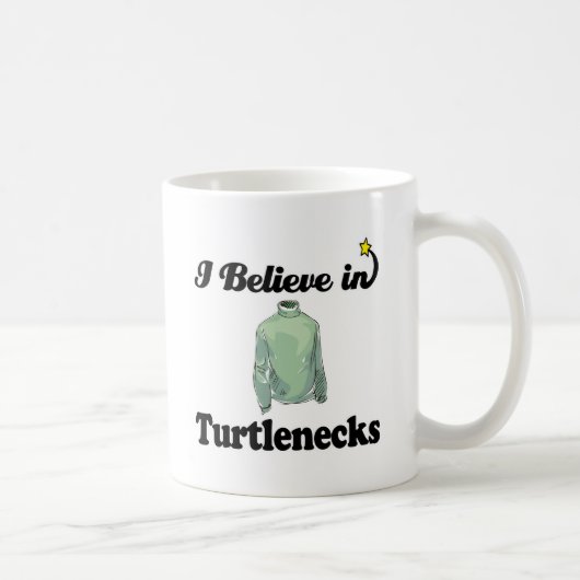 Ich glaube an Rollkragenpullover Kaffeetasse (Rechts)