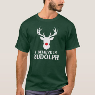 Ich glaube an Rudolph, Weihnachtsthema T-Shirt