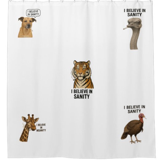 Ich glaube an Sanity Duschvorhang (Vorderseite)