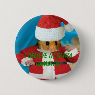 Ich glaube an Sankt-Hamster-Knopf Button