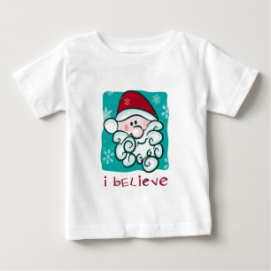 Ich glaube an Sankt-Weihnachtst-shirt Baby T-shirt