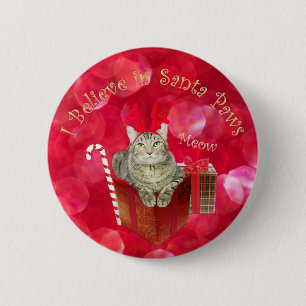 Ich glaube an Santa Paws Button