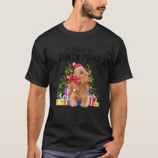 Ich glaube an Santa Paws Niedlich Cocker Spaniel C T-Shirt