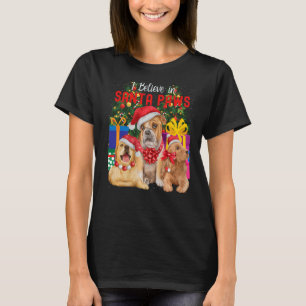 Ich glaube an Santa Paws Niedliche Hunde, die Weih T-Shirt