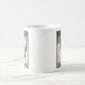 Ich glaube an Santa Paws Niedliche Katze in Weihna Kaffeetasse (Mittel)