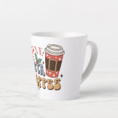 Ich glaube an Santa und Kaffee | Weihnachtslatte Milchtasse (Rechte Ecke)