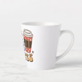 Ich glaube an Santa und Kaffee | Weihnachtslatte Milchtasse (Rechts)