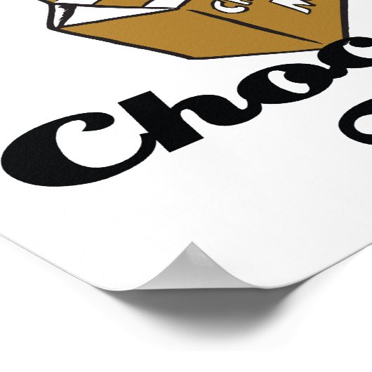 Ich glaube an Schokoladenmilch Poster (Ecke)